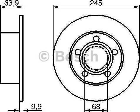 BOSCH 0 986 479 834 - Disque de frein cwaw.fr