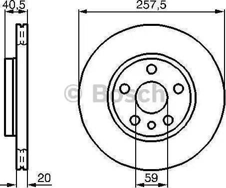 BOSCH 986478896 - Disque de frein cwaw.fr