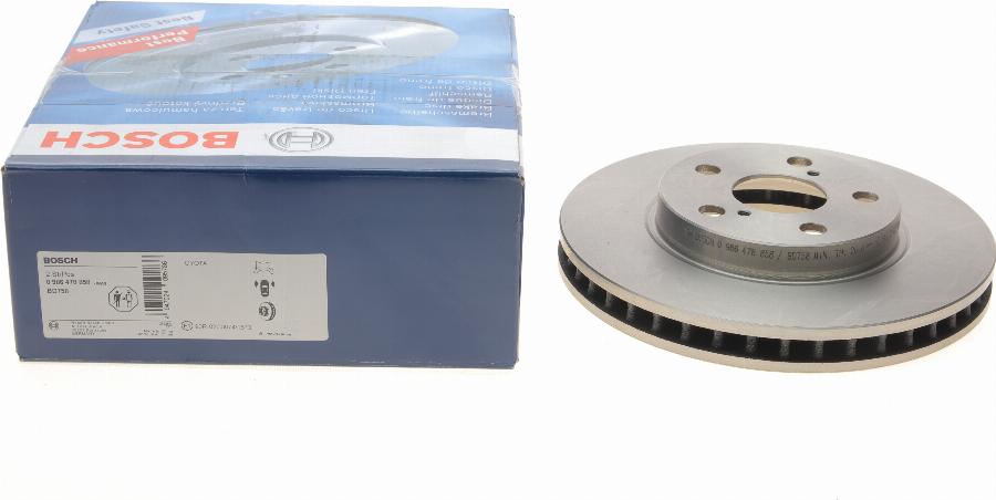 BOSCH 0 986 478 858 - Disque de frein cwaw.fr