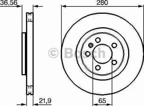 BOSCH 986478852 - Disque de frein cwaw.fr