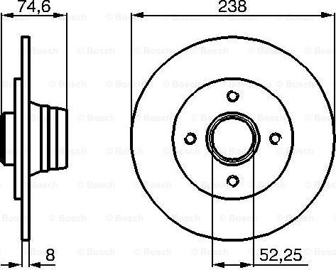 BOSCH 0 986 478 866 - Disque de frein cwaw.fr