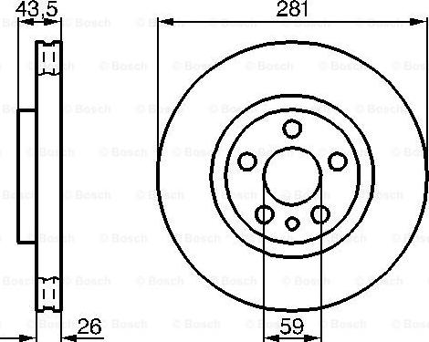 BOSCH 0 986 478 812 - Disque de frein cwaw.fr