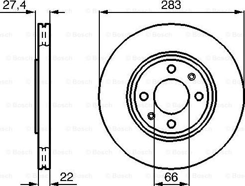 BOSCH 0 986 478 834 - Disque de frein cwaw.fr