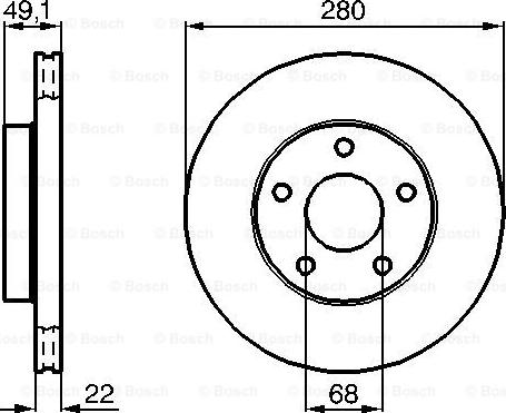 BOSCH 0 986 478 833 - Disque de frein cwaw.fr