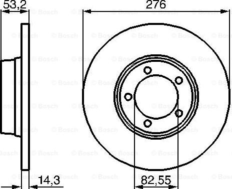 BOSCH 0 986 478 820 - Disque de frein cwaw.fr