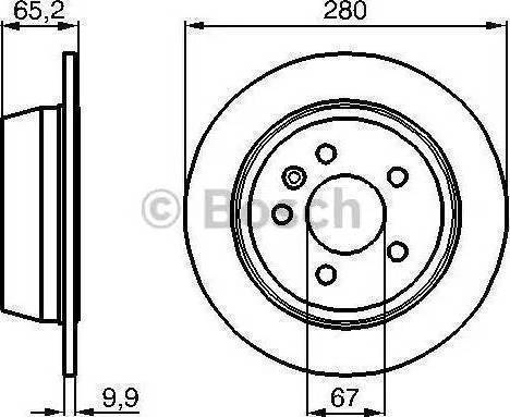 BOSCH 986478873 - Disque de frein cwaw.fr