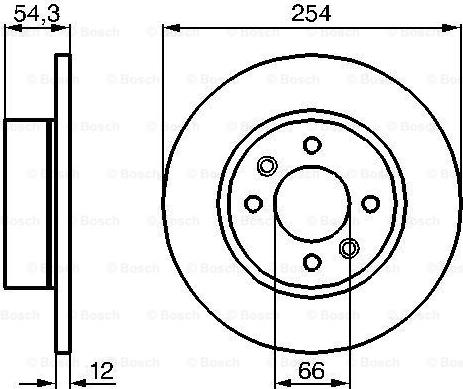 BOSCH 0 986 478 390 - Disque de frein cwaw.fr