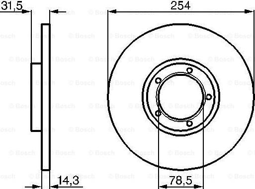 BOSCH 0 986 478 345 - Disque de frein cwaw.fr