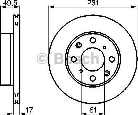 BOSCH 0 986 478 347 - Disque de frein cwaw.fr