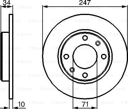 BOSCH 0 986 478 359 - Disque de frein cwaw.fr