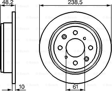 BOSCH 0 986 478 350 - Disque de frein cwaw.fr