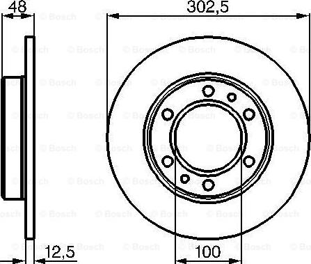 BOSCH 0 986 478 304 - Disque de frein cwaw.fr