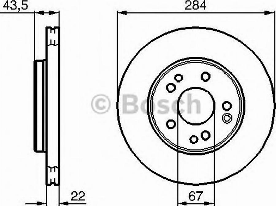 BOSCH 0 986 478 300 - Disque de frein cwaw.fr