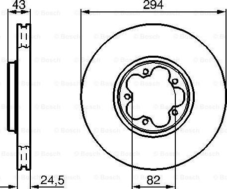 BOSCH 0 986 478 303 - Disque de frein cwaw.fr