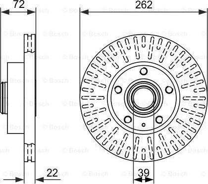 BOSCH 0 986 478 307 - Disque de frein cwaw.fr