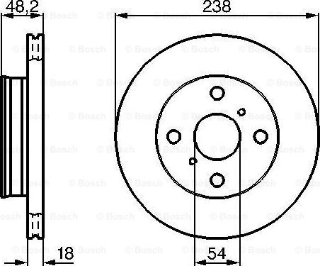 BOSCH 0 986 478 385 - Disque de frein cwaw.fr