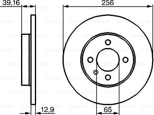 BOSCH 0 986 479 B30 - Disque de frein cwaw.fr