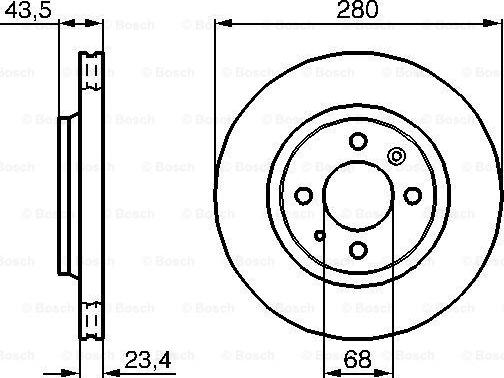 BOSCH 0 986 478 375 - Disque de frein cwaw.fr