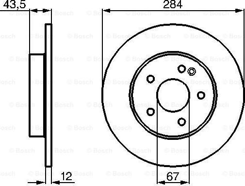 BOSCH 0 986 478 262 - Disque de frein cwaw.fr