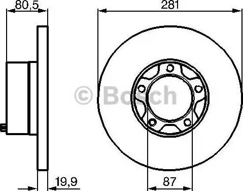 BOSCH 0 986 478 206 - Disque de frein cwaw.fr