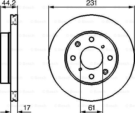 BOSCH 0 986 478 203 - Disque de frein cwaw.fr