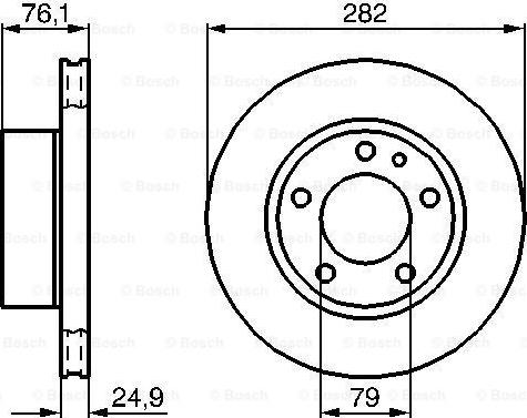 BOSCH 0 986 478 217 - Disque de frein cwaw.fr