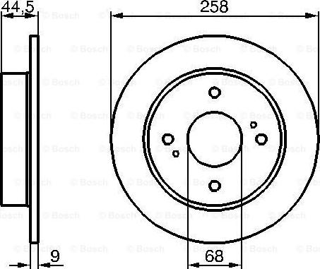 BOSCH 0 986 478 284 - Disque de frein cwaw.fr