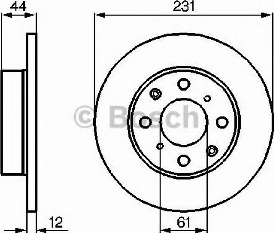 BOSCH 0986478239 - Disque de frein cwaw.fr