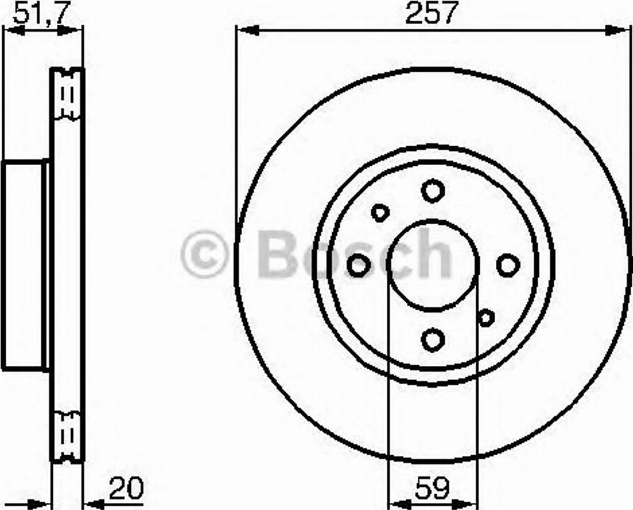 BOSCH 0 986 478 237 - Disque de frein cwaw.fr