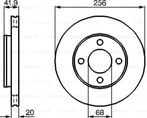 BOSCH 0 986 478 225 - Disque de frein cwaw.fr