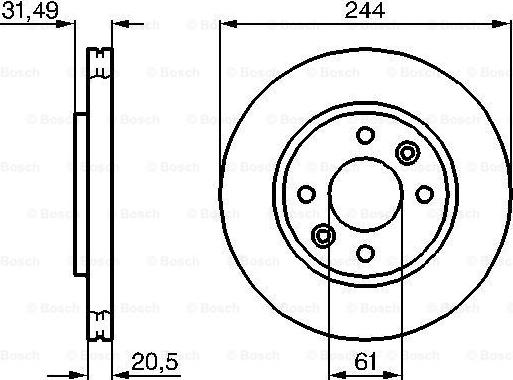 BOSCH 0 986 478 278 - Disque de frein cwaw.fr