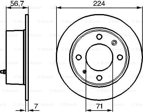 BOSCH 0 986 478 749 - Disque de frein cwaw.fr