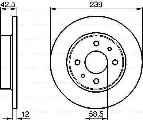 BOSCH 0 986 478 747 - Disque de frein cwaw.fr