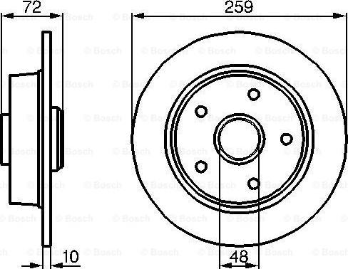 BOSCH 0 986 478 700 - Disque de frein cwaw.fr