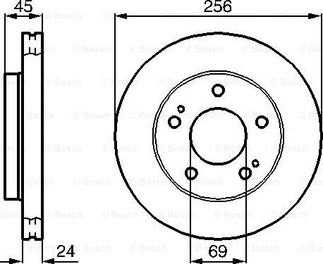 BOSCH 0 986 478 708 - Disque de frein cwaw.fr