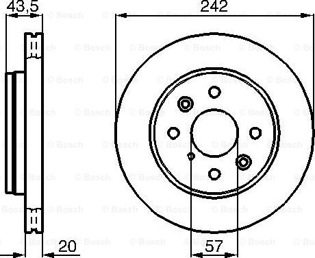 BOSCH 0 986 478 781 - Disque de frein cwaw.fr