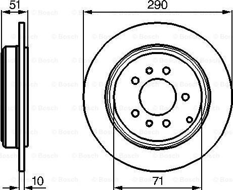 BOSCH 0 986 478 733 - Disque de frein cwaw.fr