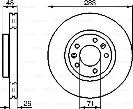 BOSCH 0 986 478 732 - Disque de frein cwaw.fr