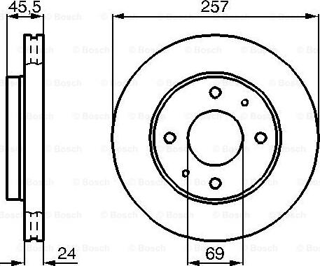 BOSCH 0 986 478 774 - Disque de frein cwaw.fr