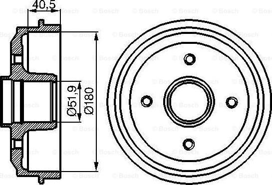 BOSCH 0 986 477 095 - Tambour de frein cwaw.fr