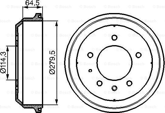 BOSCH 0 986 477 093 - Tambour de frein cwaw.fr