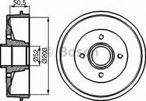 BOSCH 0 986 477 077 - Tambour de frein cwaw.fr