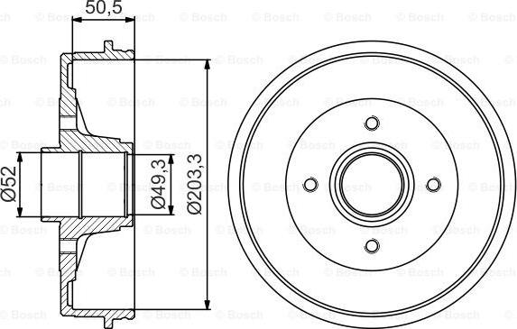 BOSCH 0 986 477 197 - Tambour de frein cwaw.fr