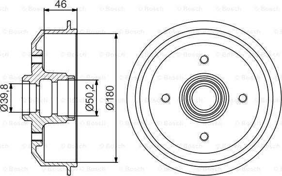 BOSCH 0 986 477 150 - Tambour de frein cwaw.fr