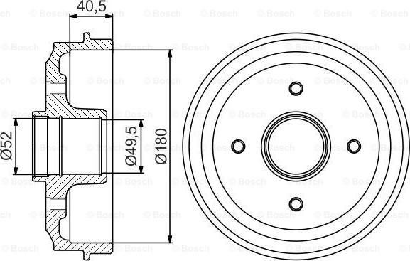 BOSCH 0 986 477 157 - Tambour de frein cwaw.fr