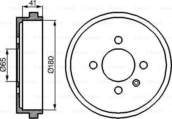 BOSCH 0 986 477 105 - Tambour de frein cwaw.fr