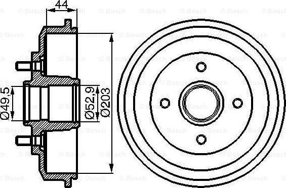 BOSCH 0 986 477 102 - Tambour de frein cwaw.fr