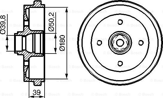 BOSCH 0 986 477 111 - Tambour de frein cwaw.fr