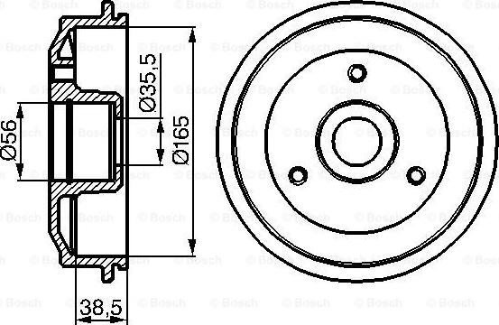 BOSCH 0 986 477 118 - Tambour de frein cwaw.fr