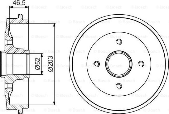 BOSCH 0 986 477 184 - Tambour de frein cwaw.fr